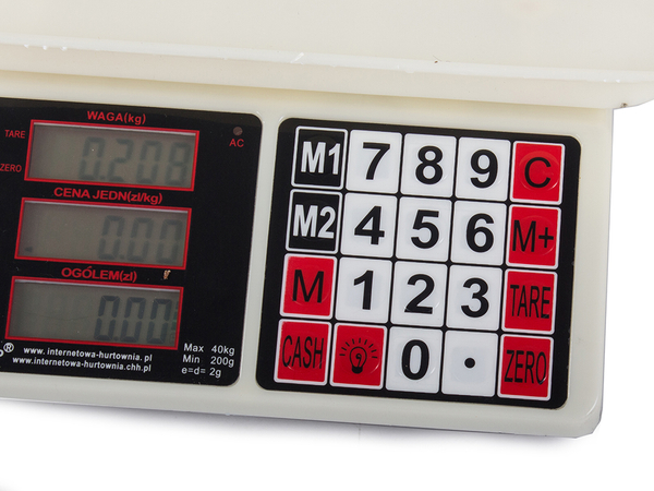 Electronic calculating store weights 40kg 2g