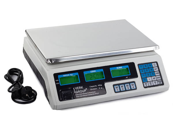 Electronic calculating store weights 40kg/2g