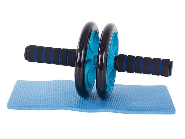 Exercise roller double wheel wheel + mat