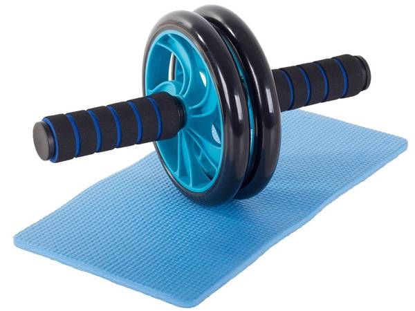 Exercise roller double wheel wheel + mat