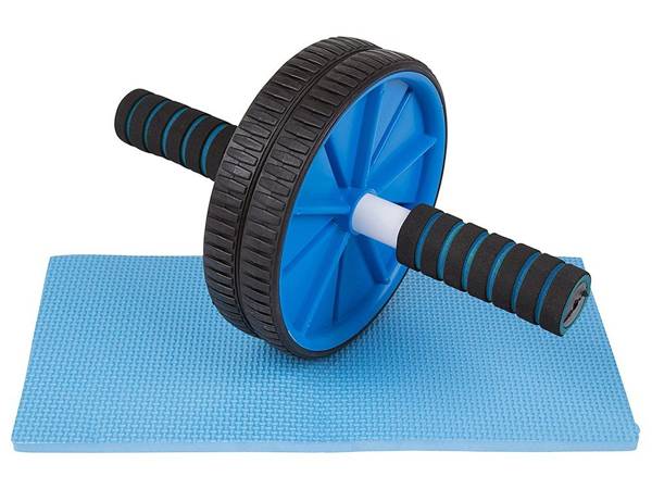 Exercise roller double wheel wheel + mat