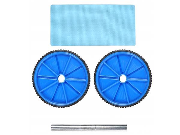 Exercise roller double wheel wheel + mat