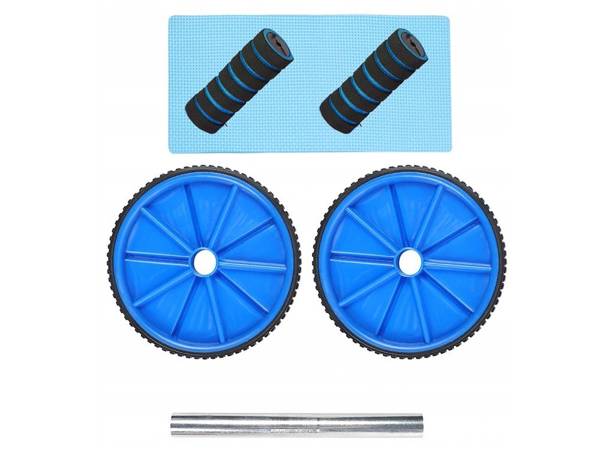 Exercise roller double wheel wheel + mat