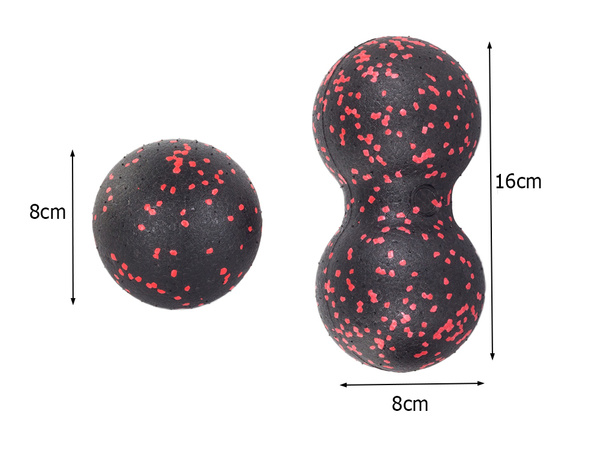 Exercise roller massage ball + double