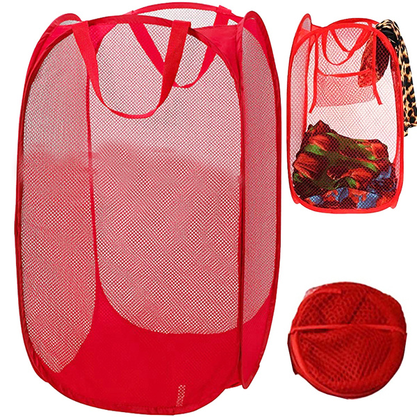FOLDABLE CLOTHES BASKET 48 RED (120)