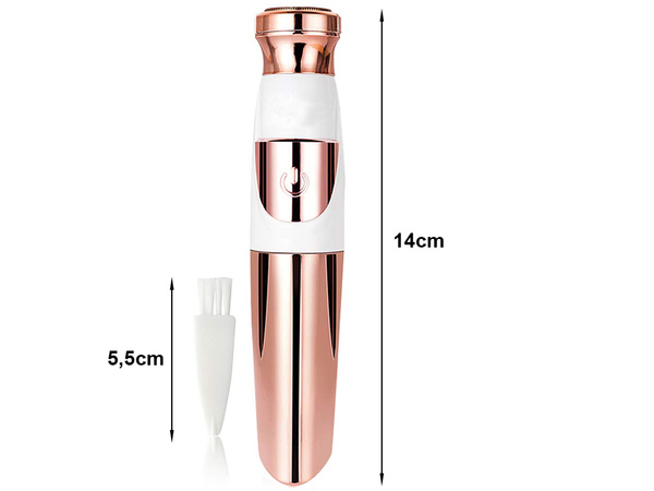 Facial epilator shaver body trimmer led