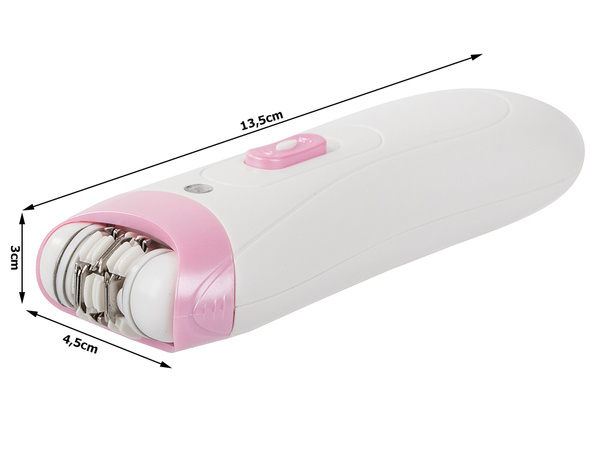 Facial epilator shaver body trimmer women's battery brush