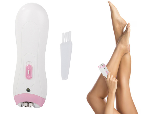 Facial epilator shaver body trimmer women's battery brush