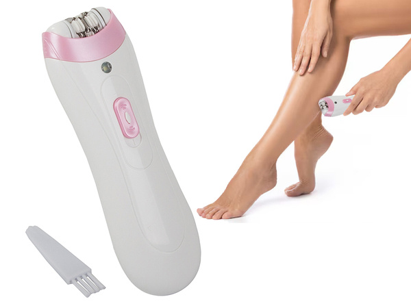 Facial epilator shaver body trimmer women's battery brush