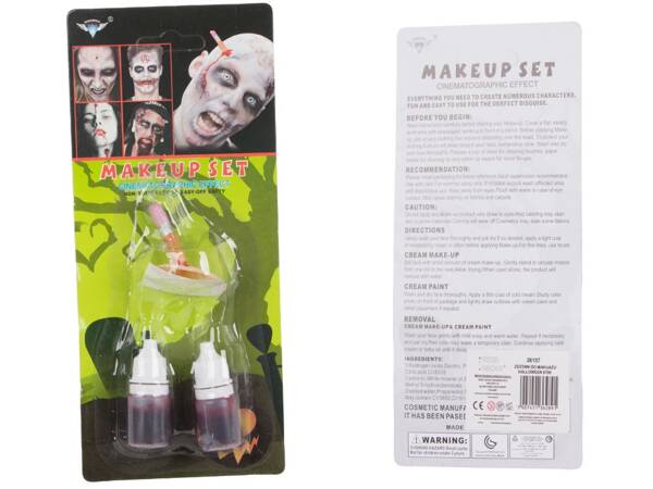 Fake wound makeup kit halloween makeup kit with blood stuck in pencil