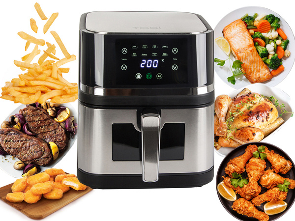 Fat-free air fryer large fryer for baking 2400w 10l