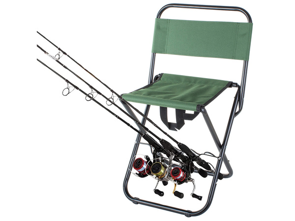 Fishing chair folding backrest with handle