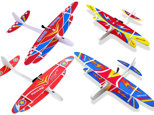 Flying foam polystyrene aeroplane usb led