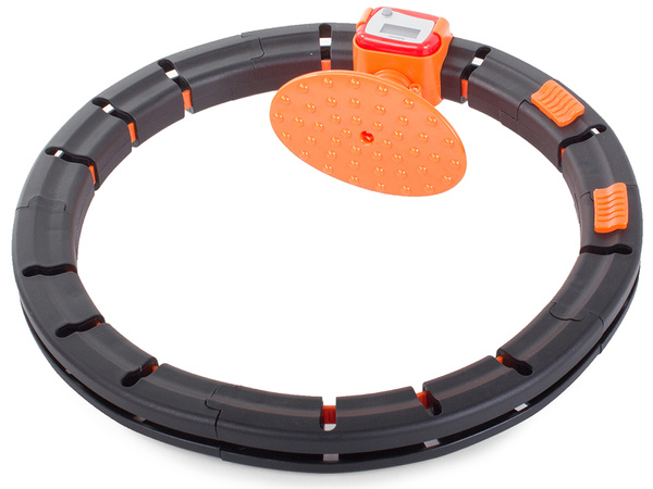 Folding hula hoop wheel with weight led counter