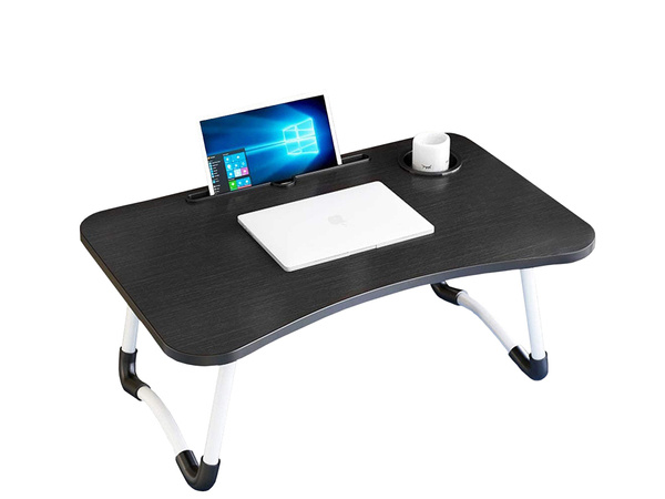 Folding laptop table for bed stand