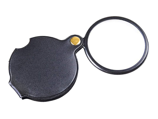 Folding pocket magnifier small mini case