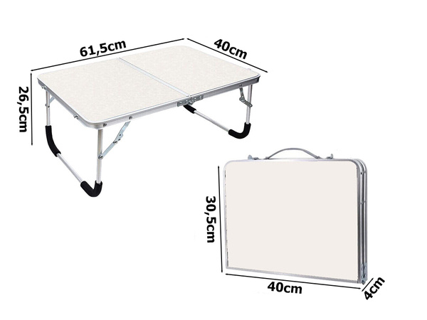 Folding table for tent suitcase