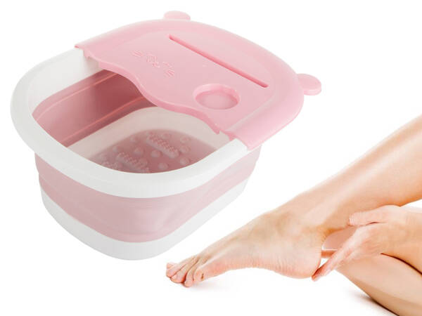 Foot massage bowl foldable silicone nubs