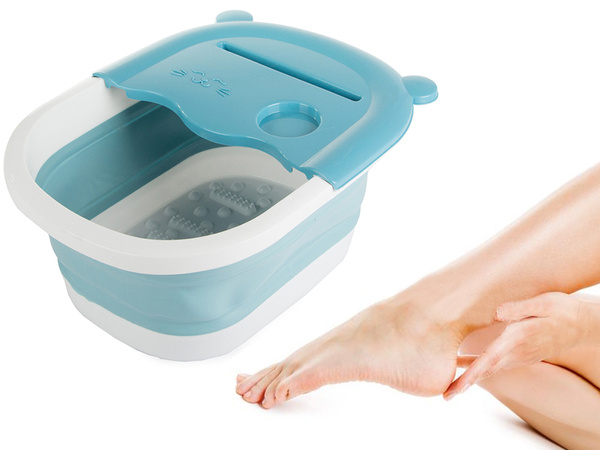 Foot massage bowl foldable silicone nubs