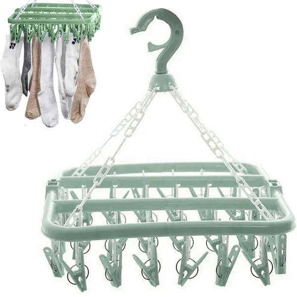 GREEN LAUNDRY HANGER (50) GAB_A