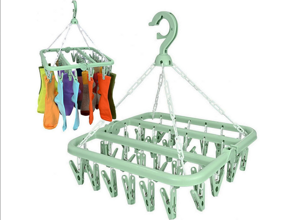 GREEN LAUNDRY HANGER (50) GAB_A