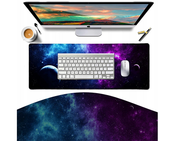 Gaming desk pad xxl cosmos stars 80x30 thick