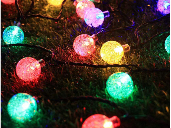 Garden garland lights 40 led solar multicolour