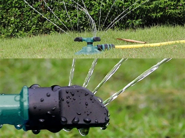 Garden grass sprinkler rotary 360° adjustable garden grass waterer