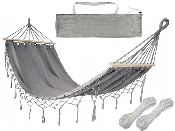 Garden hammock hanging swing rocker xl large cover with ropes headband