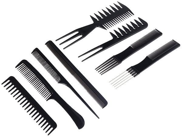 Hair crushing rake etui x10