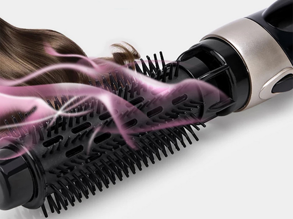 Hair dryer curling iron brush set 4in1