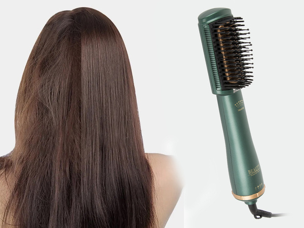 Hair dryer curling iron straightening iron brush