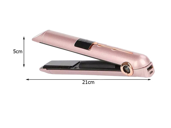 Hair straightener ceramic lcd 2in1 regulatory temperature power bank