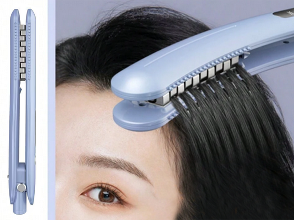 Hair straightener for volumising hair permanent styling