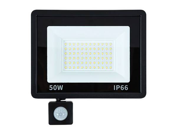 Halogen floodlight led 50w 6000k with dusk-to-dawn sensor ip66