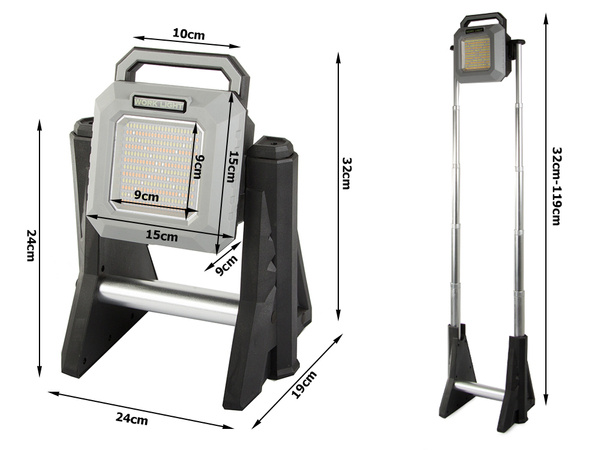 Halogen floodlight rechargeable led smd usb