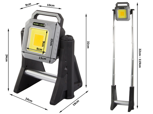 Halogen spotlight rechargeable led cob usb