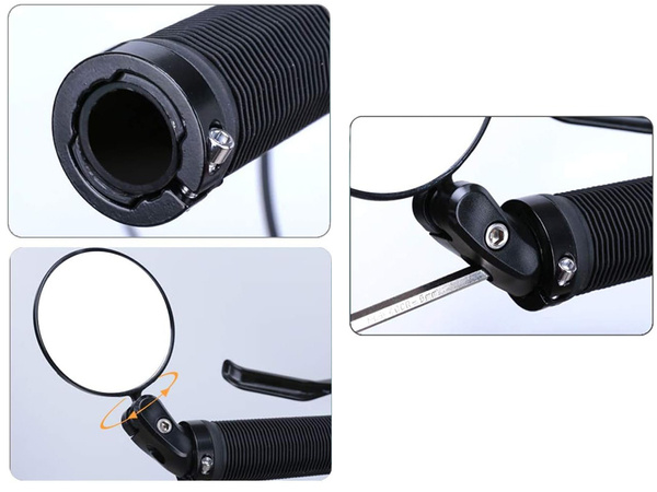 Handlebar mirror for bicycle handlebars convex retro 360