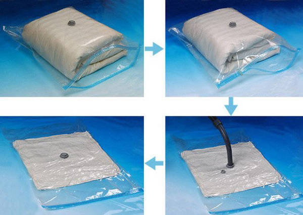 Hanging vacuum bags 105 x 70 with hanger