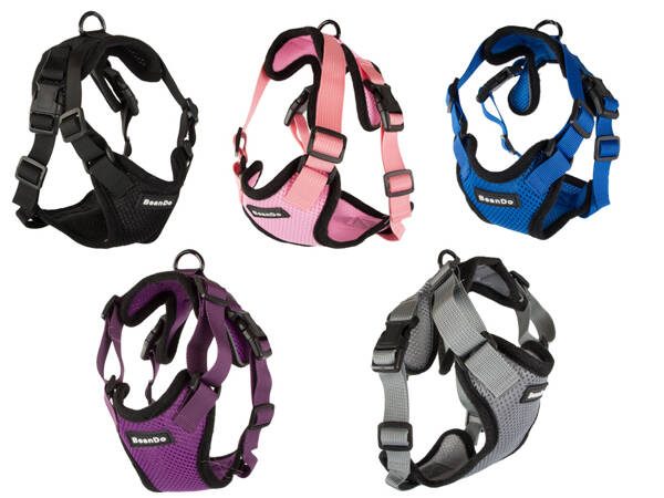 Harness for dog walk light soft strong l