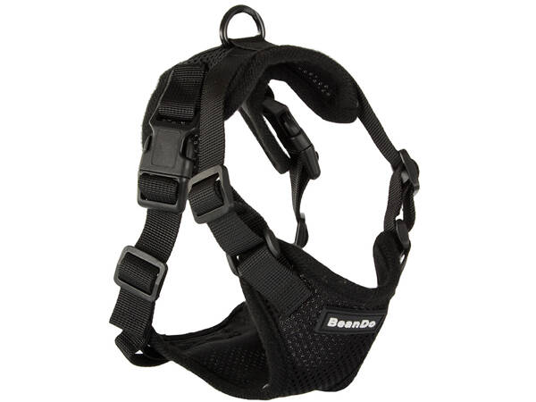 Harness pressureless dog walking harness handle light soft strong buckle xl