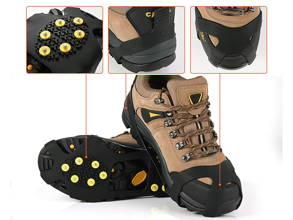 Hiking crampons spikes anti-slip overlays 42-45