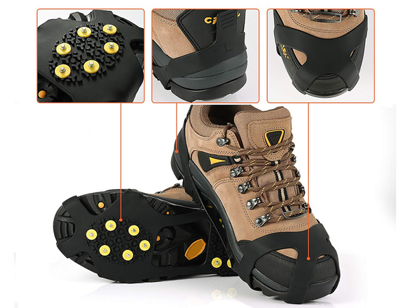 Hiking crampons spikes anti-slip pads 37-41