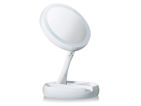 Illuminated 22 led 2 x 3 x usb cosmetic mirror