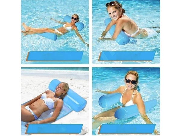 Inflatable mattress water hammock swimming chair pool lounger float mat