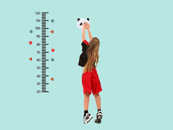 Interactive jumping toy measuring height fun