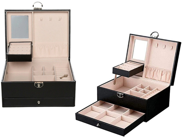 Jewellery box organiser box mirror