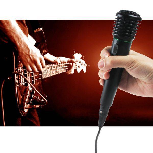 Karaoke wireless microphone + station + cable!