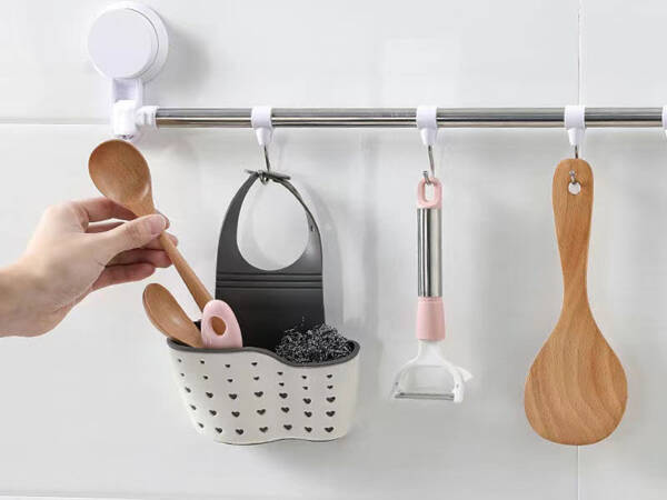 Kitchen utensil holder sink organiser