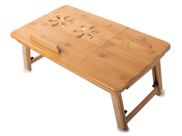 Laptop table bamboo laptop bed tray